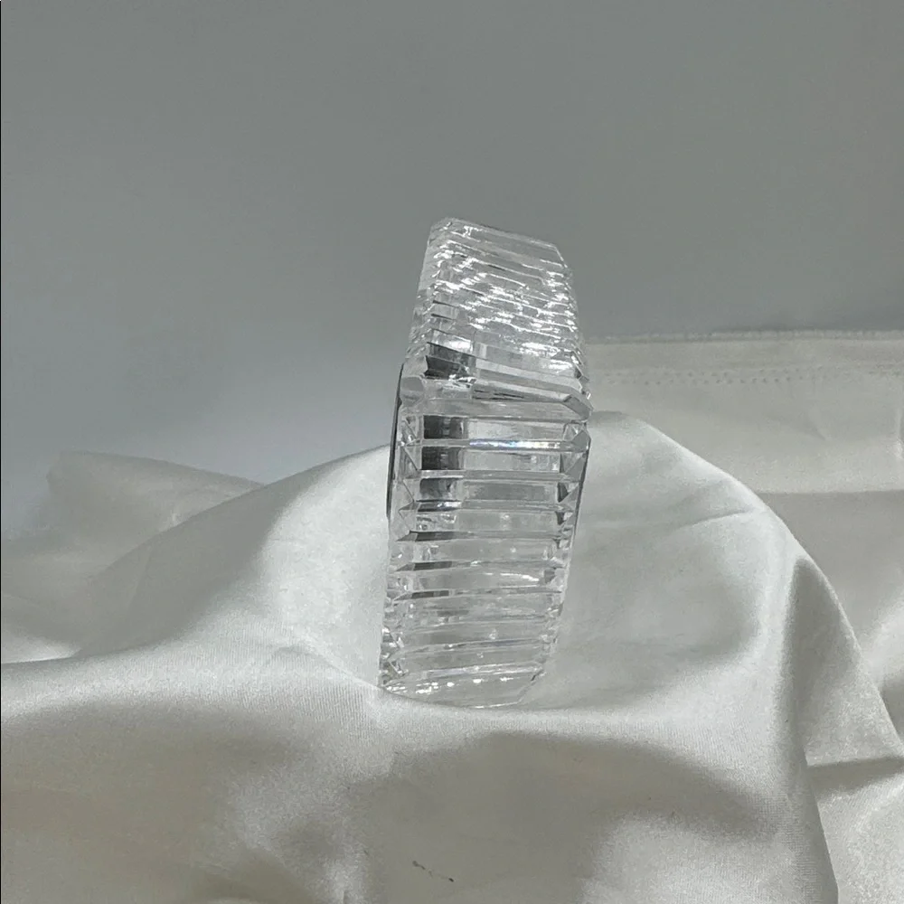 Waterford Crystal Clock with Silver Accents